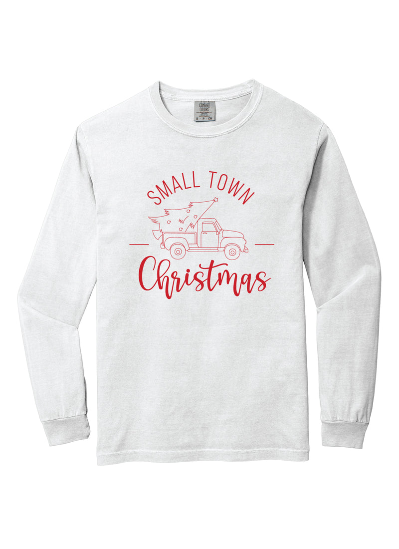 Small Town Christmas Long Sleeve Tee