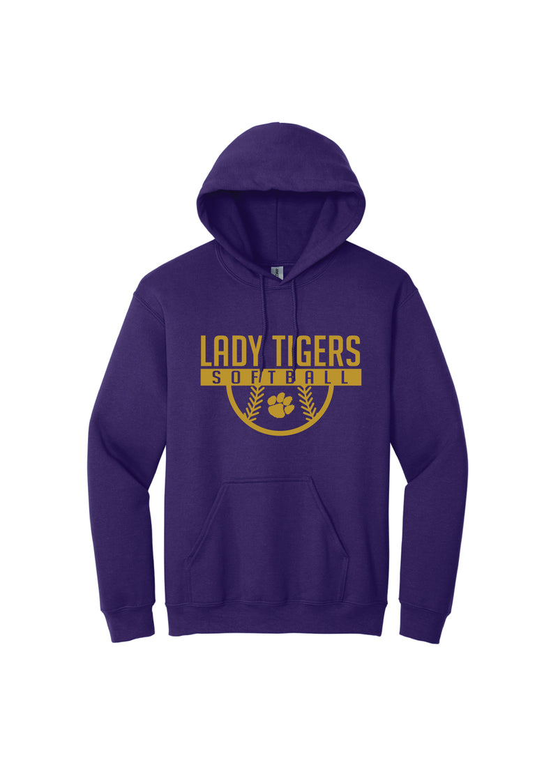 Lady Tigers Softball Hooded Sweatshirt