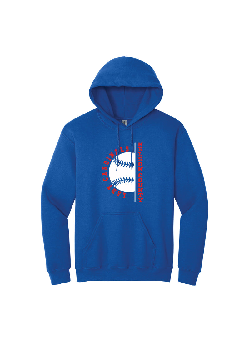 Lady Cardinals Softball Hooded Sweatshirt
