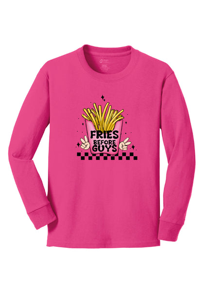 Fries Before Guys Long Sleeve Tee – Kentucky Straight Apparel & Co.