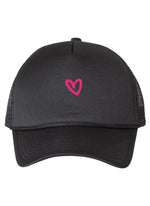 Embroidered Heart Trucker Cap