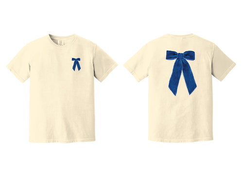 Bow Comfort Color Tee