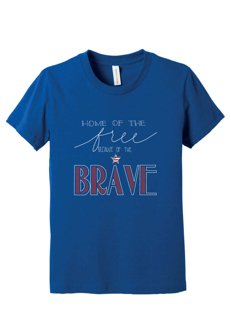 Home of the Free Because of the Brave Tee