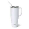 Shimmer Diamond White Mega Mug (40oz)