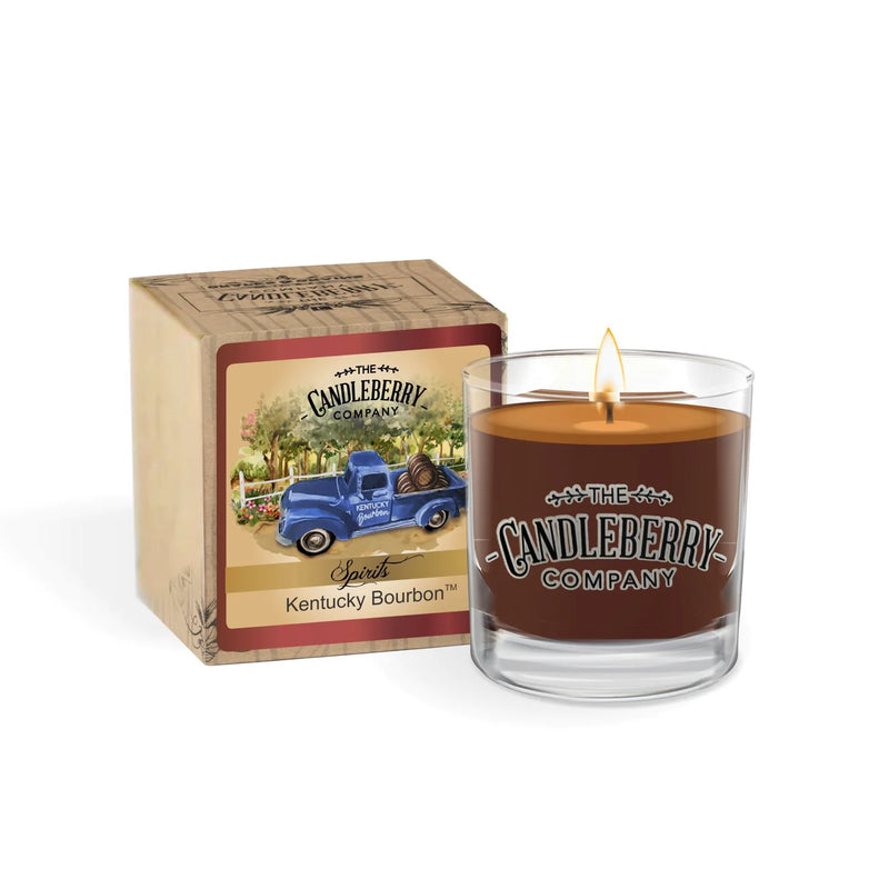 SPIRITS- Kentucky Bourbon, Rocks Glass Candle