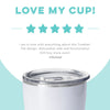 Shimmer Diamond White Tumbler (32oz)