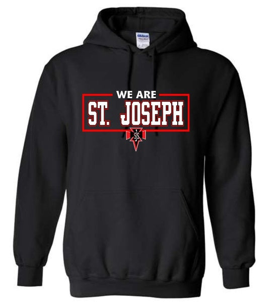 St. Joseph Black Hooded Sweatshirt