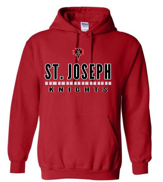 St. Joseph Red Hooded Sweatshirt