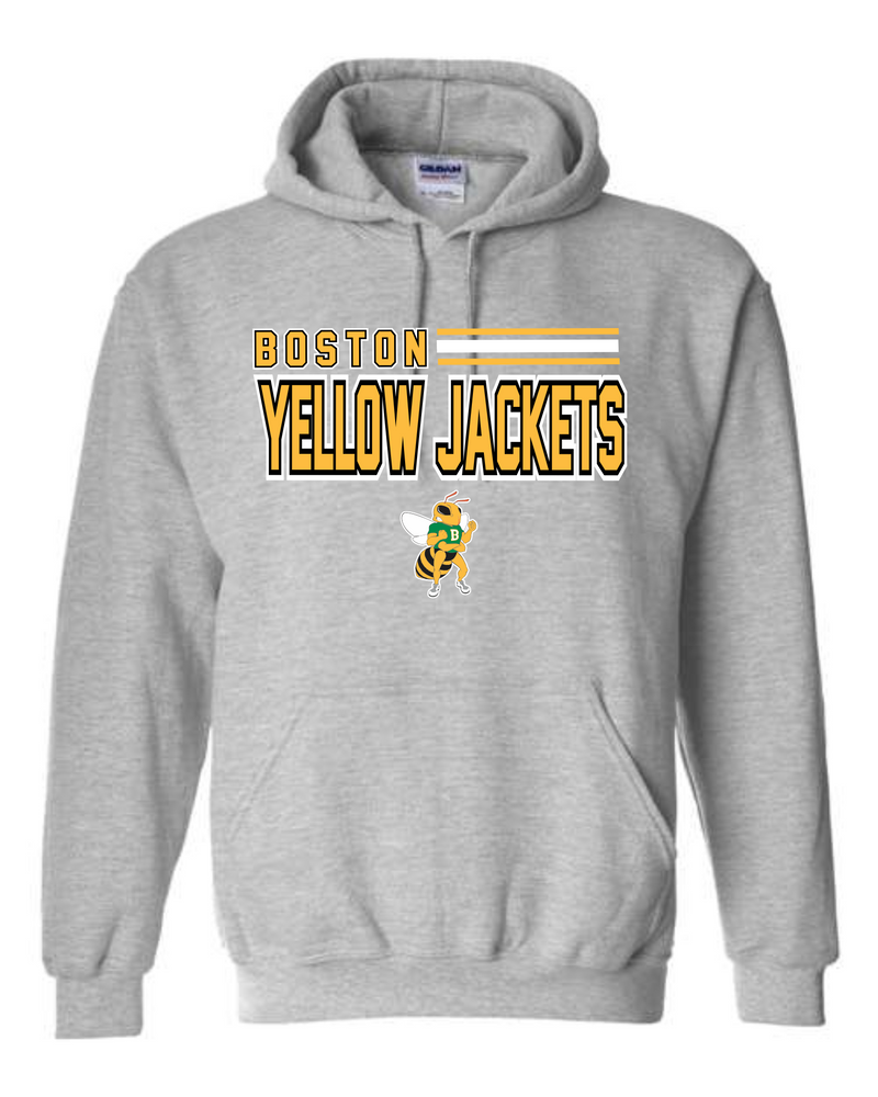 Boston Grey Hooded Sweatshirt