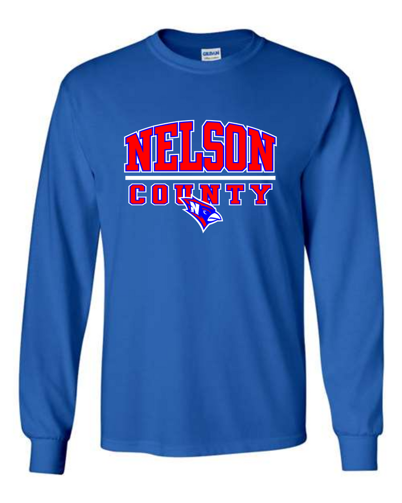 Nelson County Blue Long Sleeve Tee