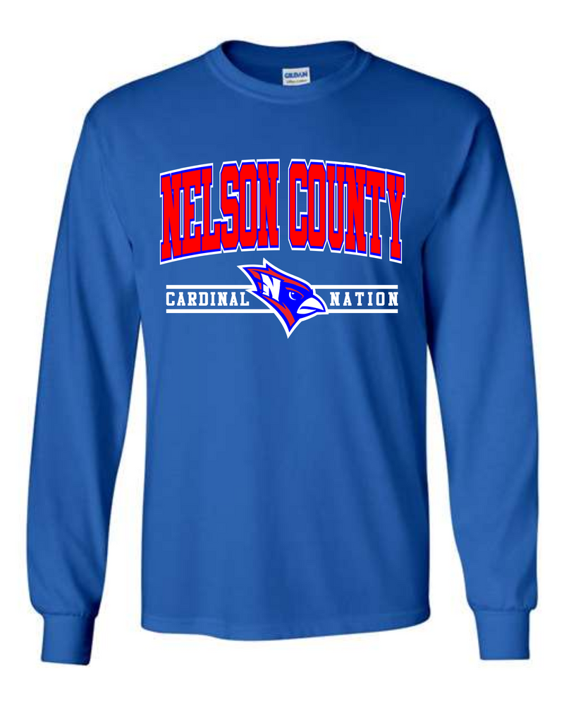 Nelson County Blue Long Sleeve Tee