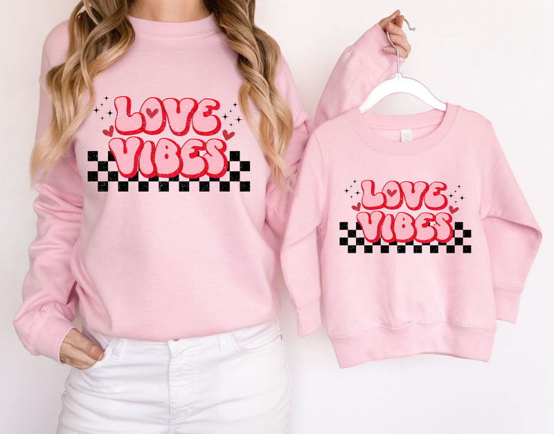 Mommy & Me Love Vibes Graphic Sweatshirt