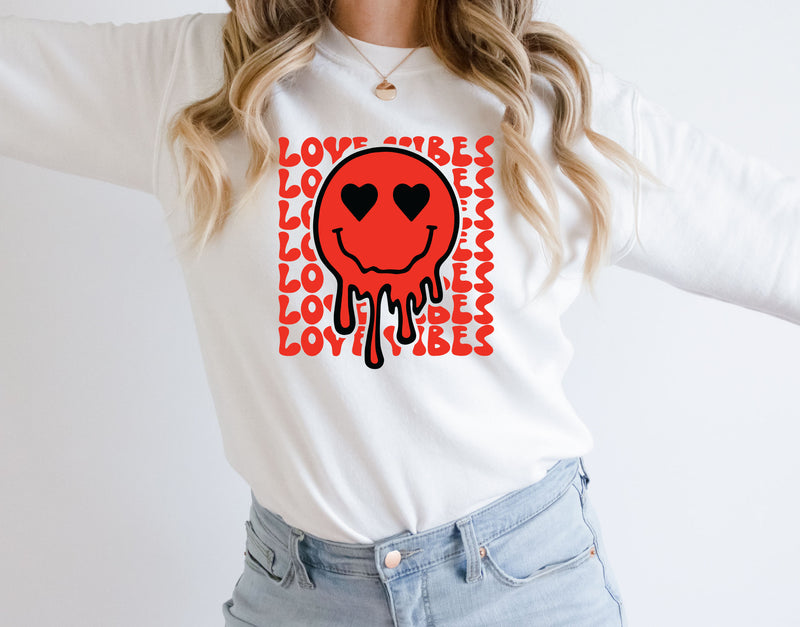 Love Vibes Graphic Sweatshirt